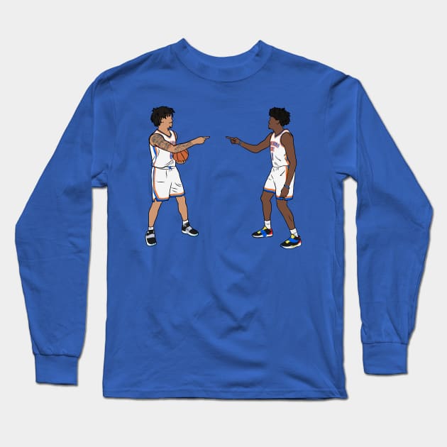 Jaylin Williams and Jalen Williams Twins Long Sleeve T-Shirt by rattraptees